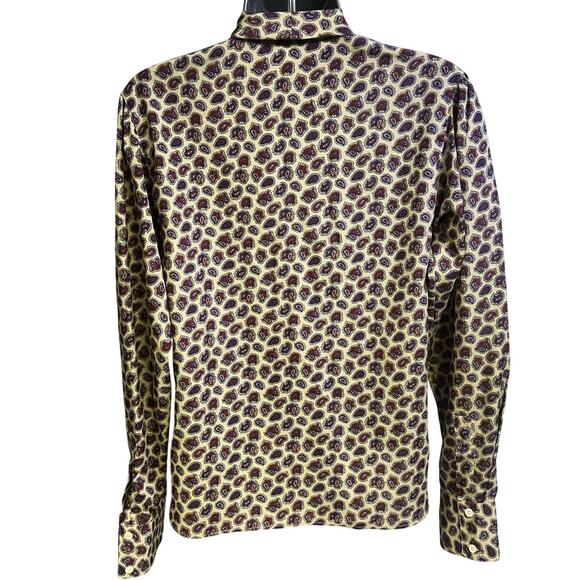 Evan Picone Petites Vintage 1980's Paisley Print Long Sleeve Blouse Bow Size 8 - Picture 5 of 10